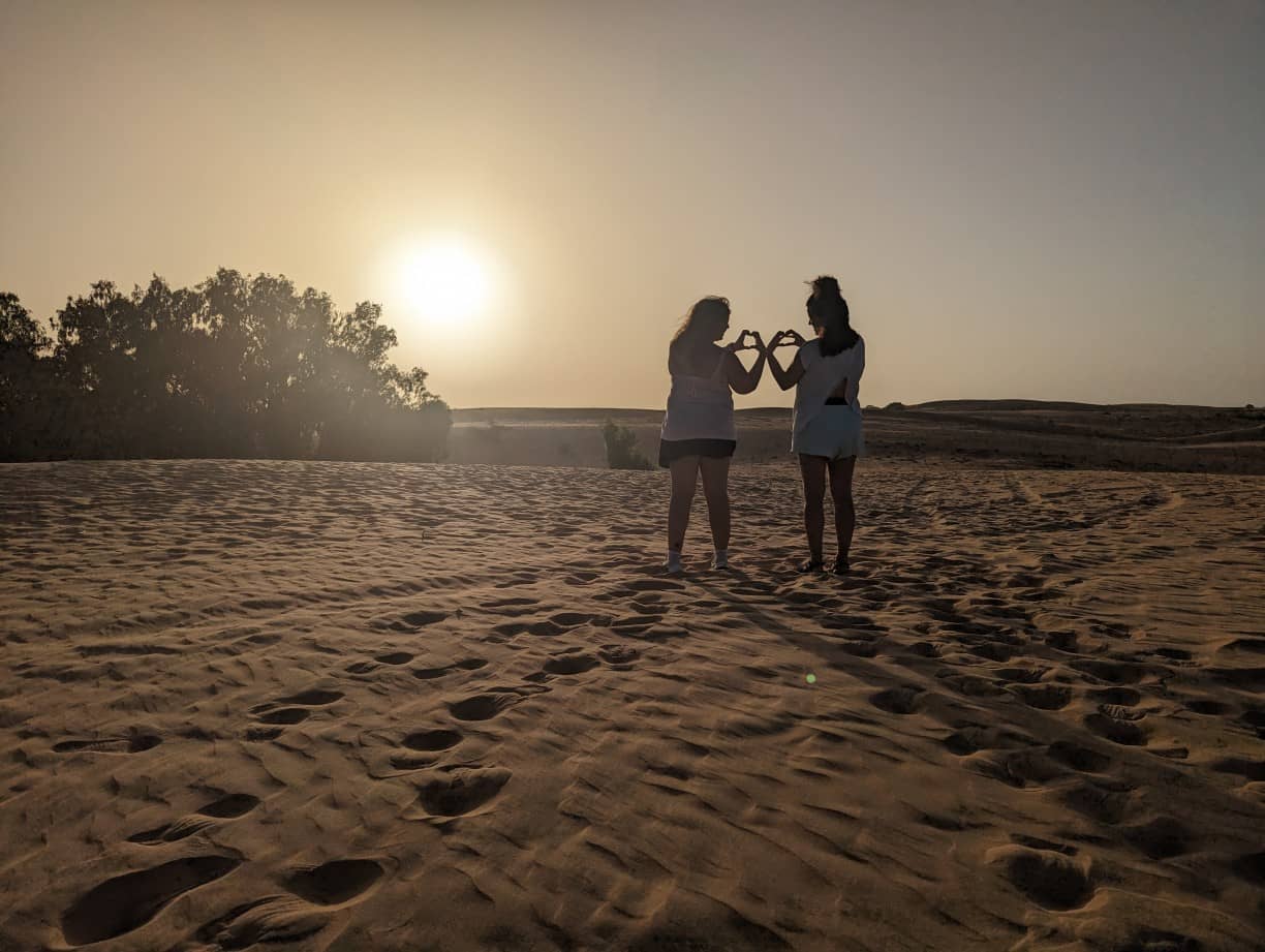 Atardecer en el desierto de Lompoul